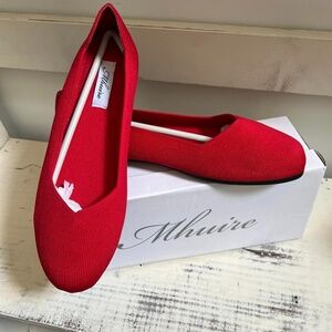 Brand New Mhuire Shoes Women's size 9.5 bright red